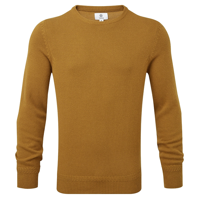 Jared Mens Crew Jumper - Mustard