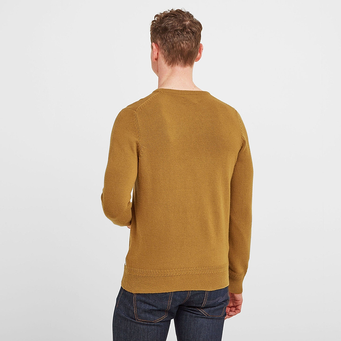 Jared Mens Crew Jumper - Mustard