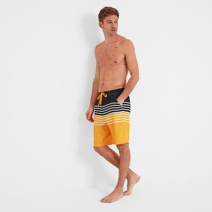 Justin Mens Board Shorts - Bright Yellow