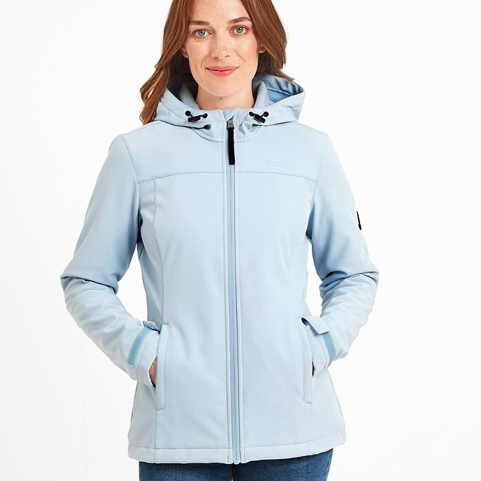 Keld Womens Softshell Hooded Jacket - Ice Blue