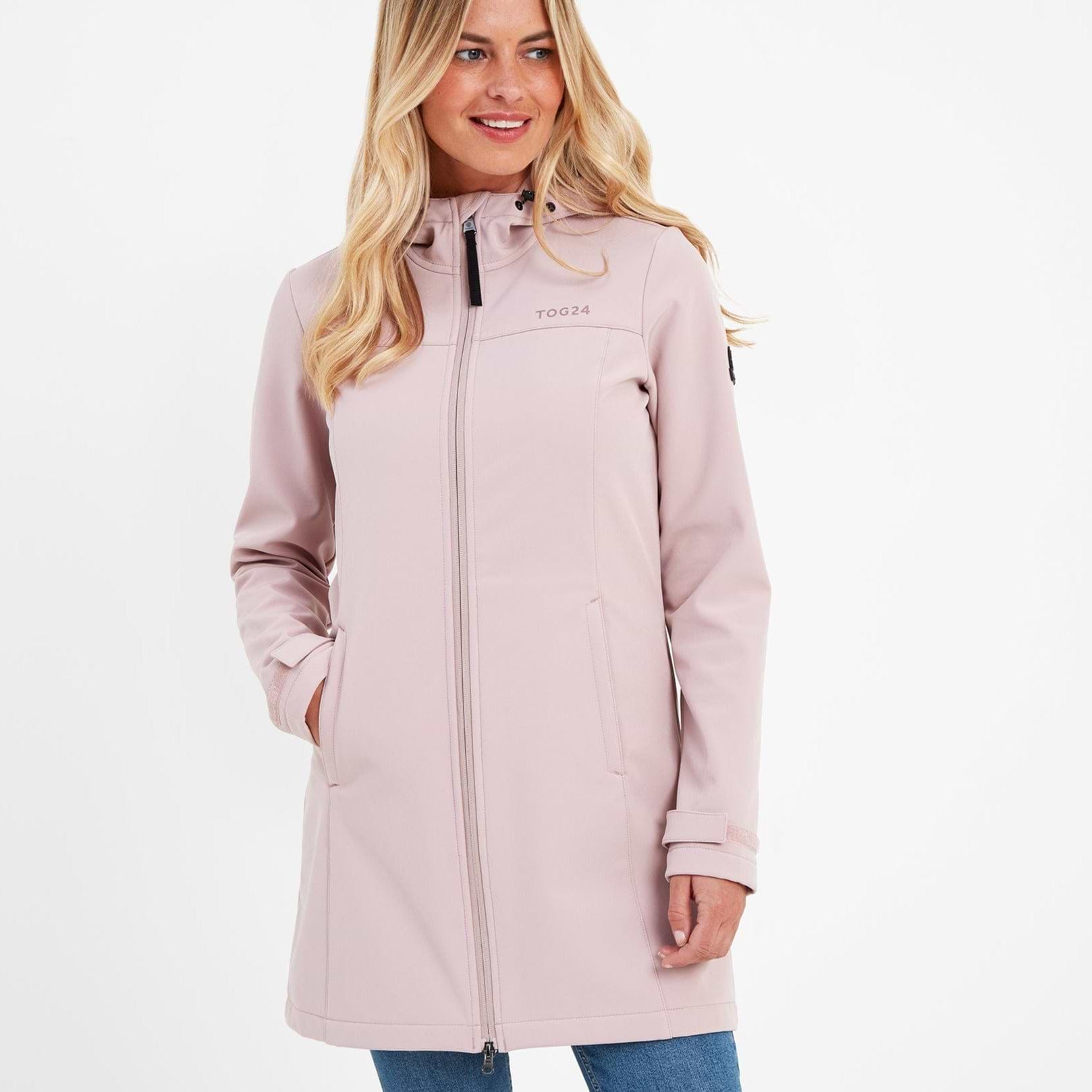 Dusty pink jacket womens top