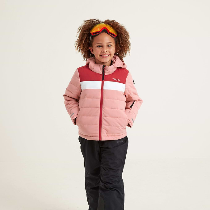Laithe Kids Ski Jacket - Playful Pink/Dark Pink