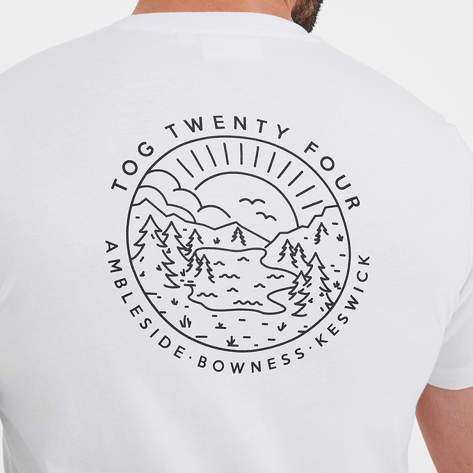 Lakes Mens T Shirt - White