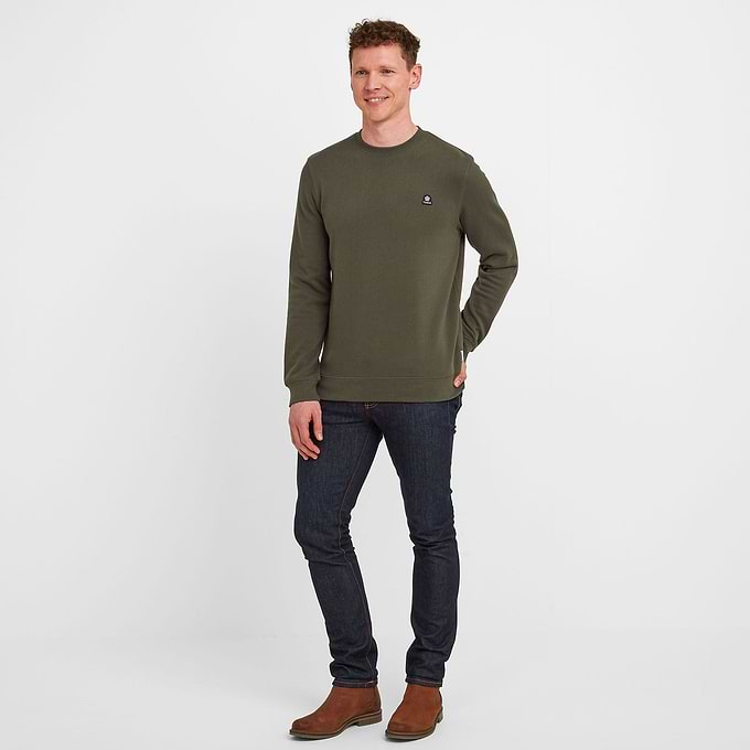 Mellor Mens Sweat - Dark Khaki