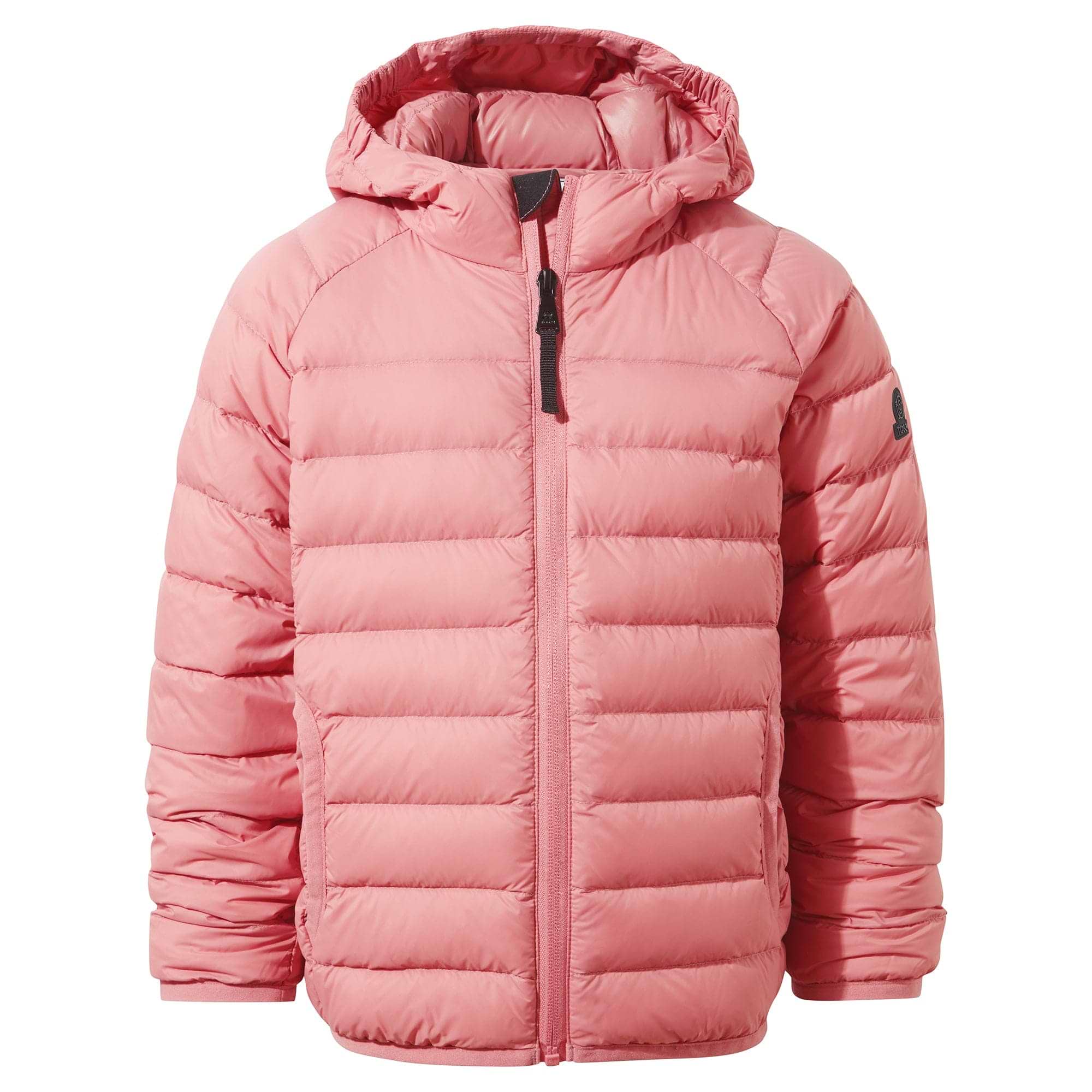 Pink puffer jacket kids top