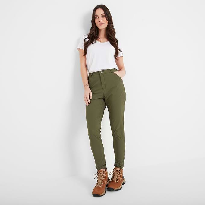 Milton Womens Water Resistant Slim Trouser Long - Khaki