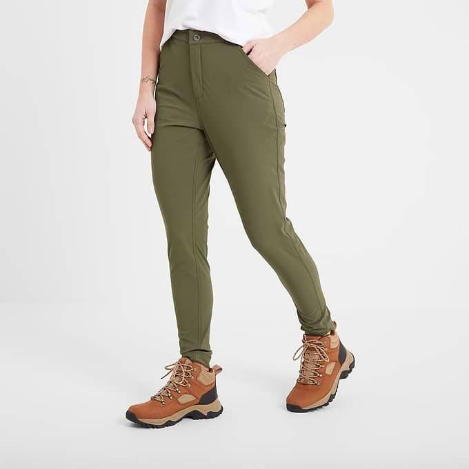 Milton Womens Water Resistant Slim Trouser Long - Khaki