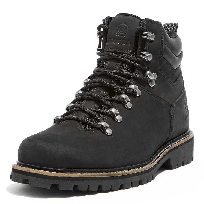 Outback Womens Leather Walking Boots - Black