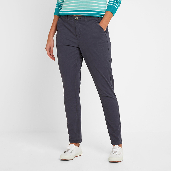 Pickering Womens Chino Trousers Long - Navy