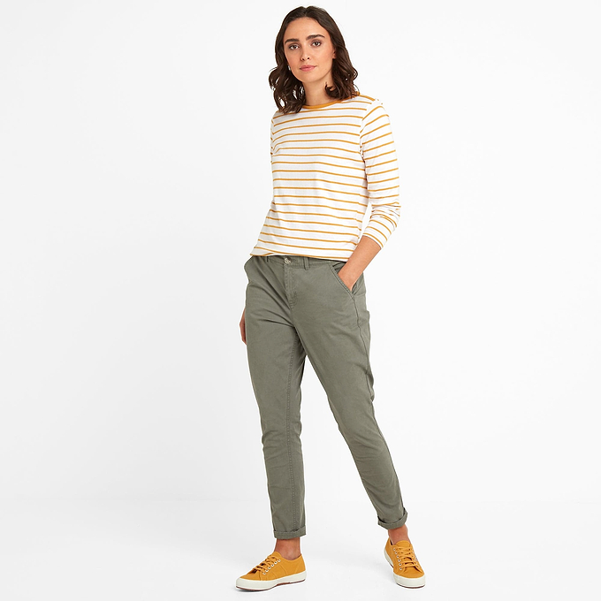 Pickering Womens Chino Trousers Long - Khaki