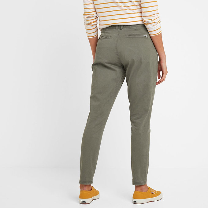 Pickering Womens Chino Trousers Long - Khaki