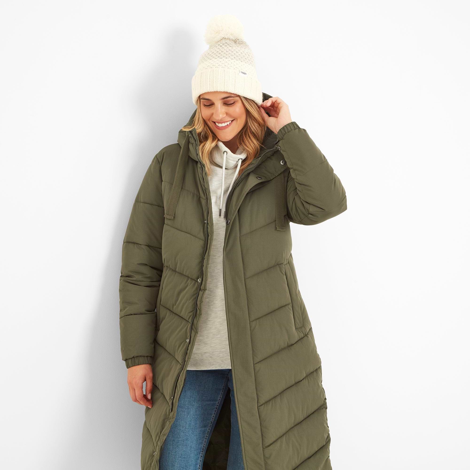 Khaki green coat womens hotsell
