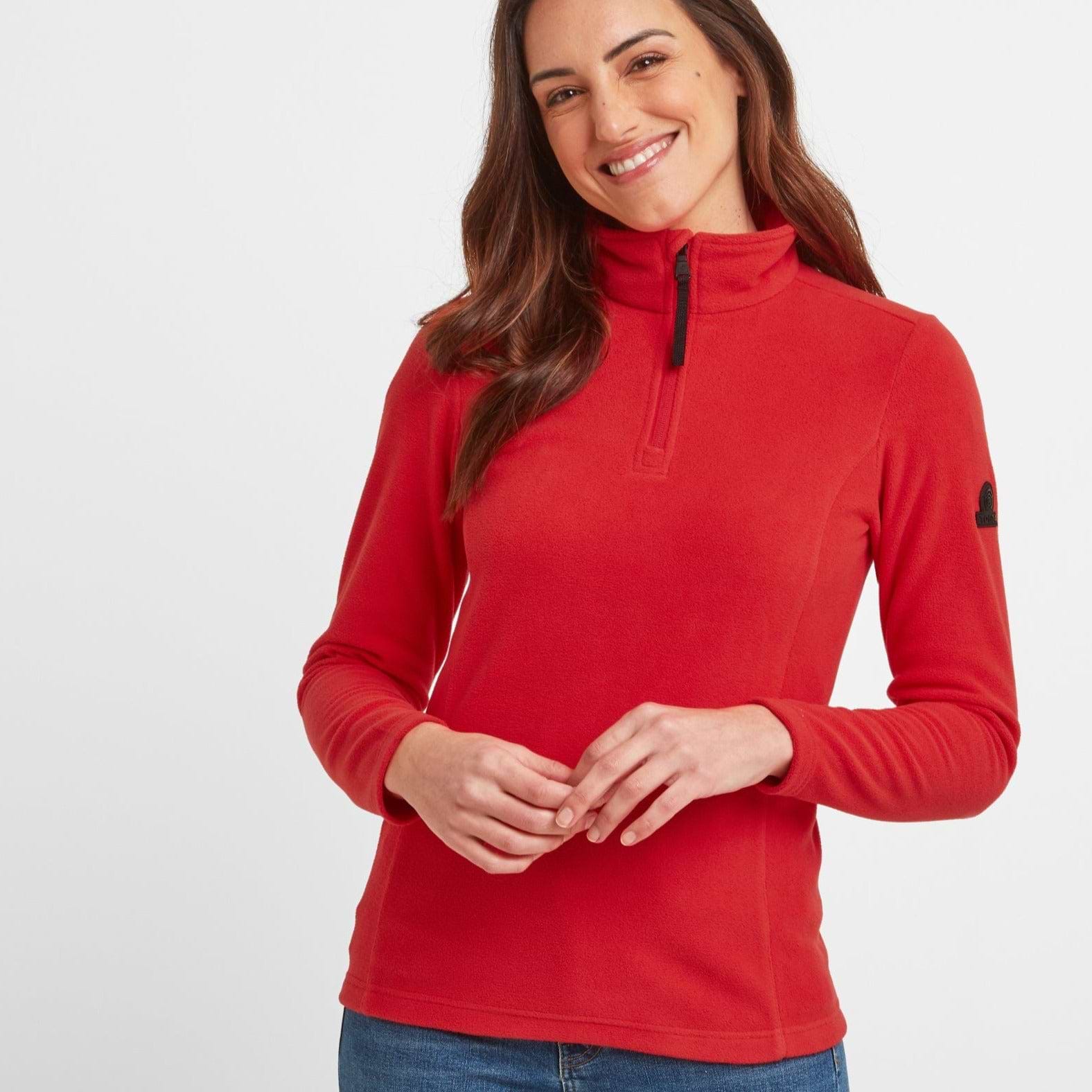 Zip neck fleece sales