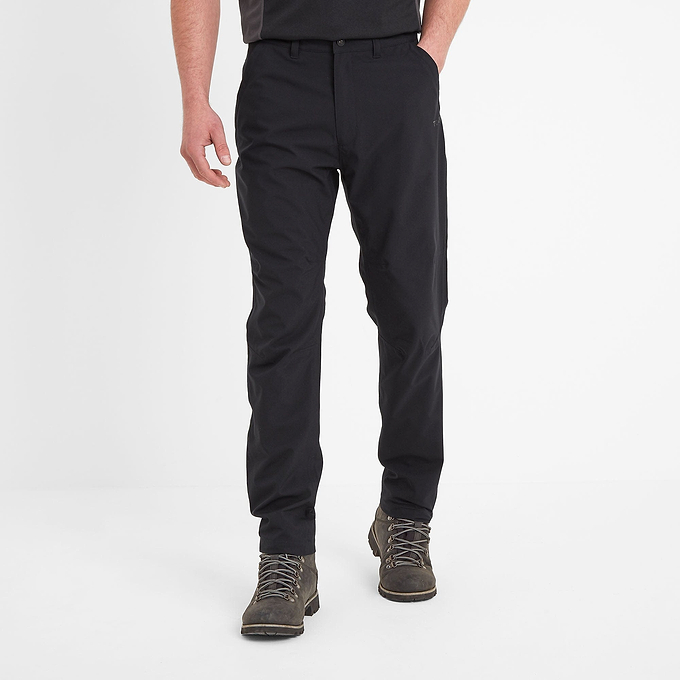 Silsden Mens Waterproof Trousers Long - Black