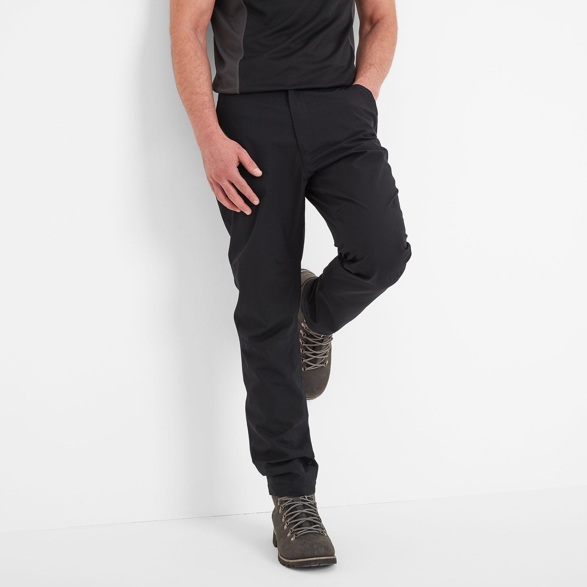 Black waterproof trousers mens sales
