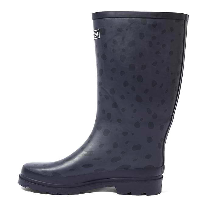 Splash Womens Wellies - Washed Blue Dalmation