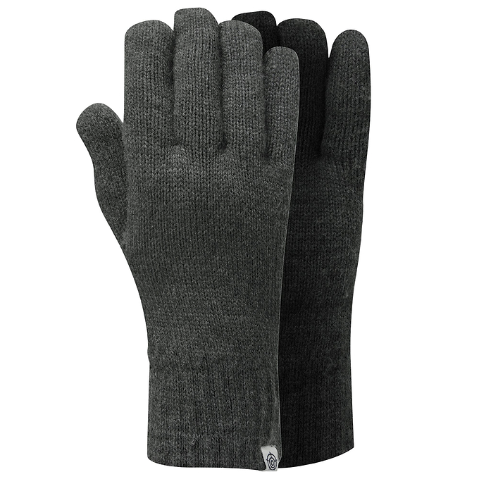 Stretton Knitted Gloves - Dark Grey Marl