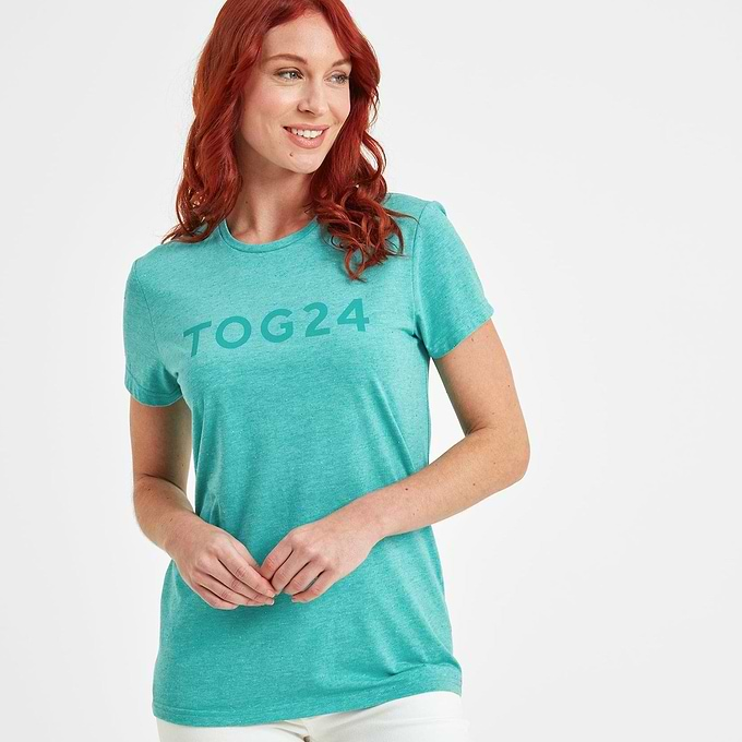 Tasley Womens T-Shirt - Ceramic Blue Marl