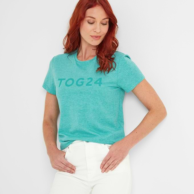 Tasley Womens T-Shirt - Ceramic Blue Marl