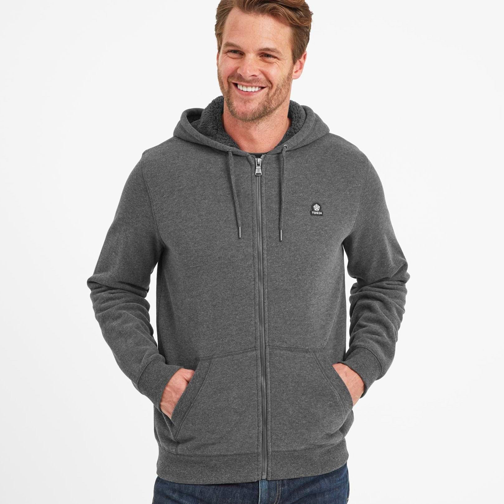 Fleece lined zip up hot sale