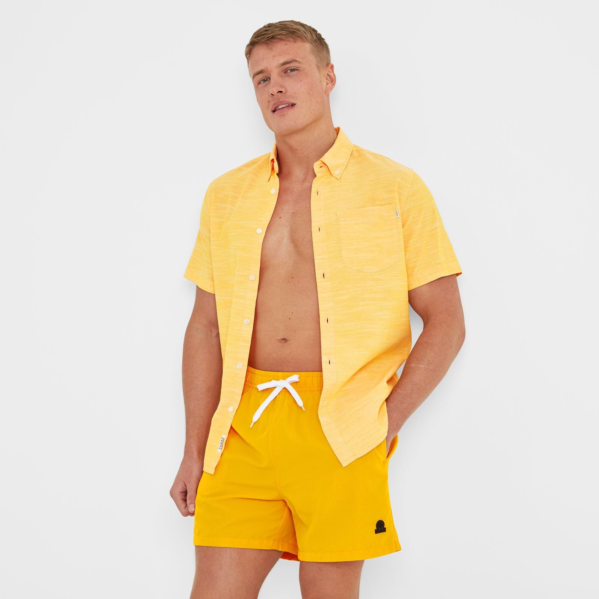 Bright yellow mens shorts store