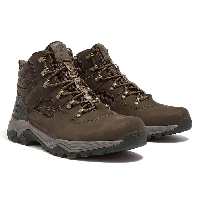 Tundra Mens Walking Boots - Chocolate Brown