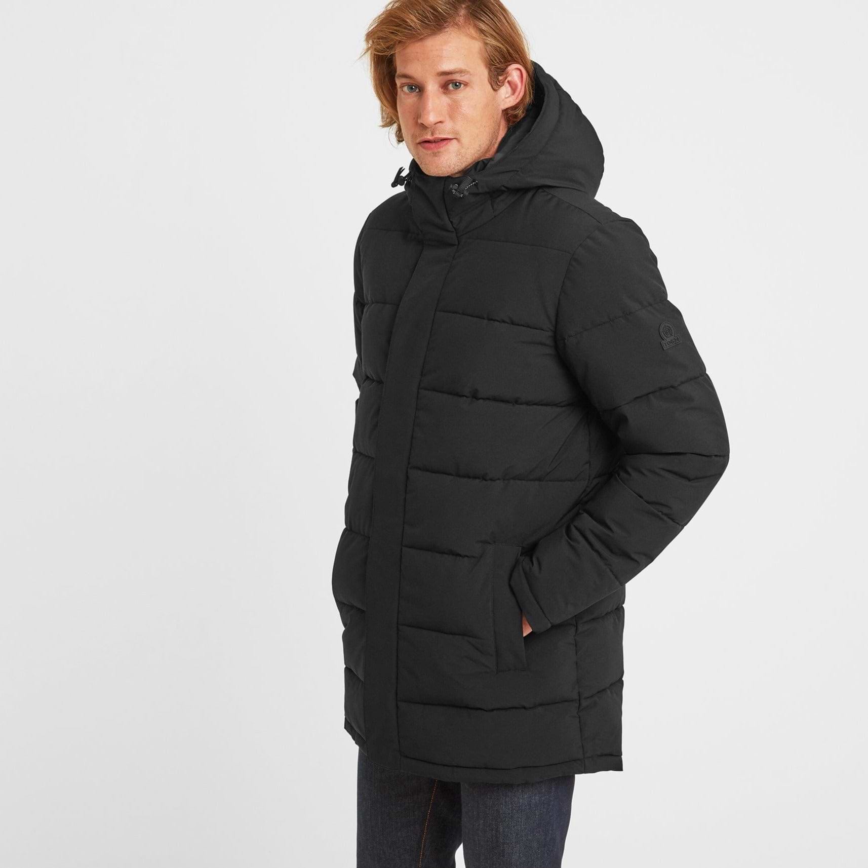 Mens long insulated coat hot sale