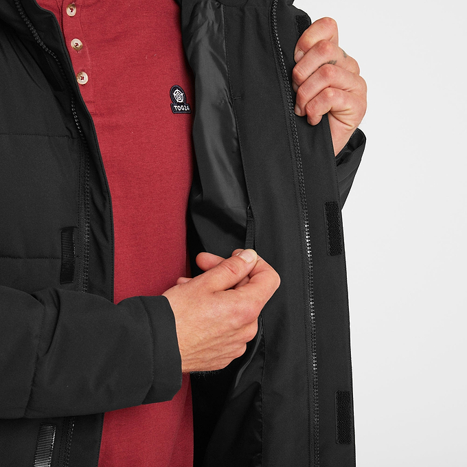 Watson Mens Long Insulated Jacket - Black