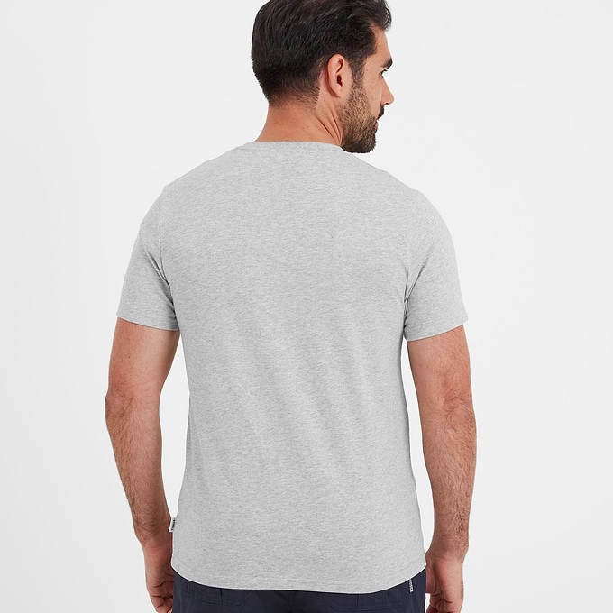 Whiston Mens T-Shirt - Light Grey Marl