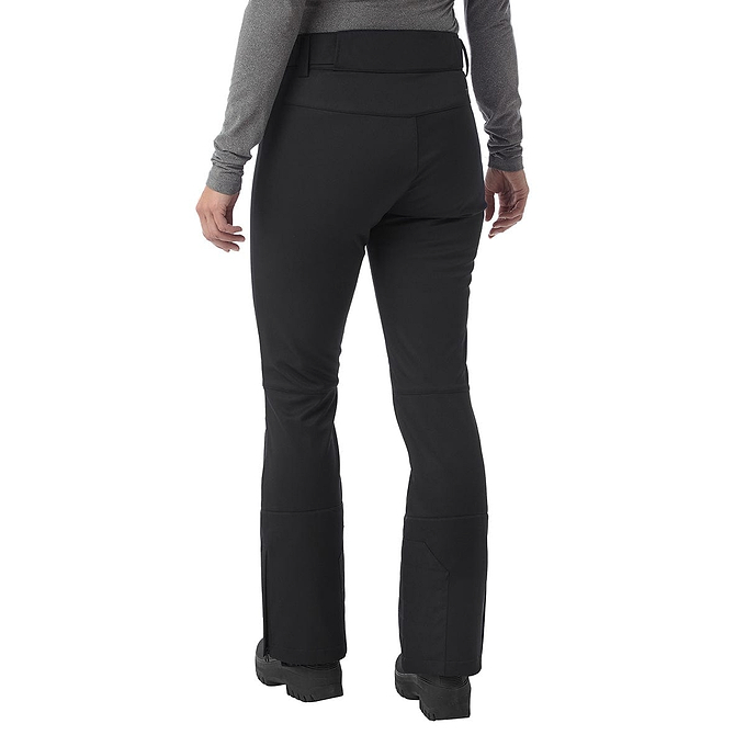 Aubree Womens Fitted Softshell Ski Pants Short - Black
