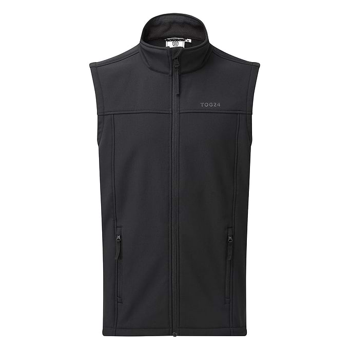 Feizor Mens Shower Resistant Softshell Gilet - Black