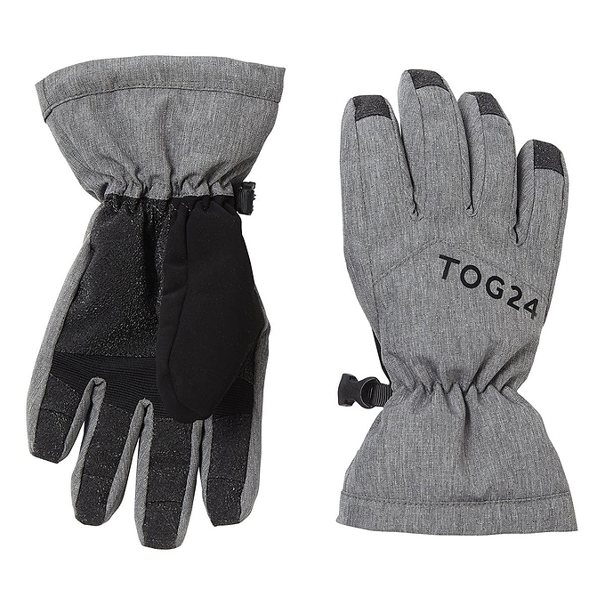 Lockton Kids Waterproof Ski Gloves - Dark Grey Marl