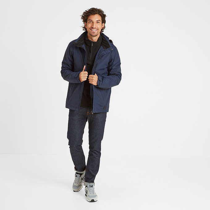 Airton Mens Waterproof Jacket - Navy