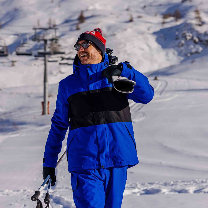 Hunsworth Mens Ski Jacket - Royal Blue/Black
