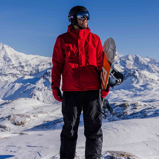 Stratus Mens Ski Jacket - Chilli Red