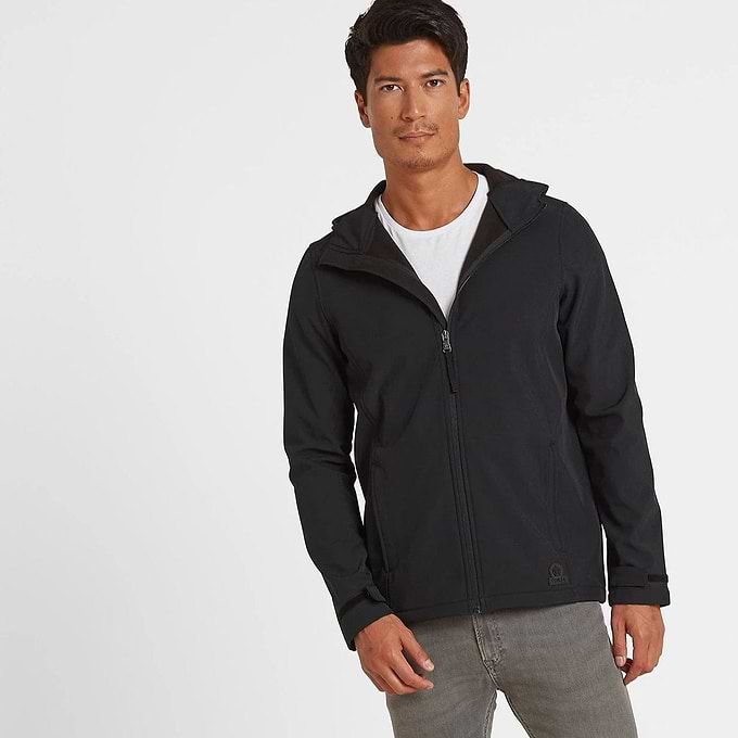 Valley Mens Softshell Hoody - Black