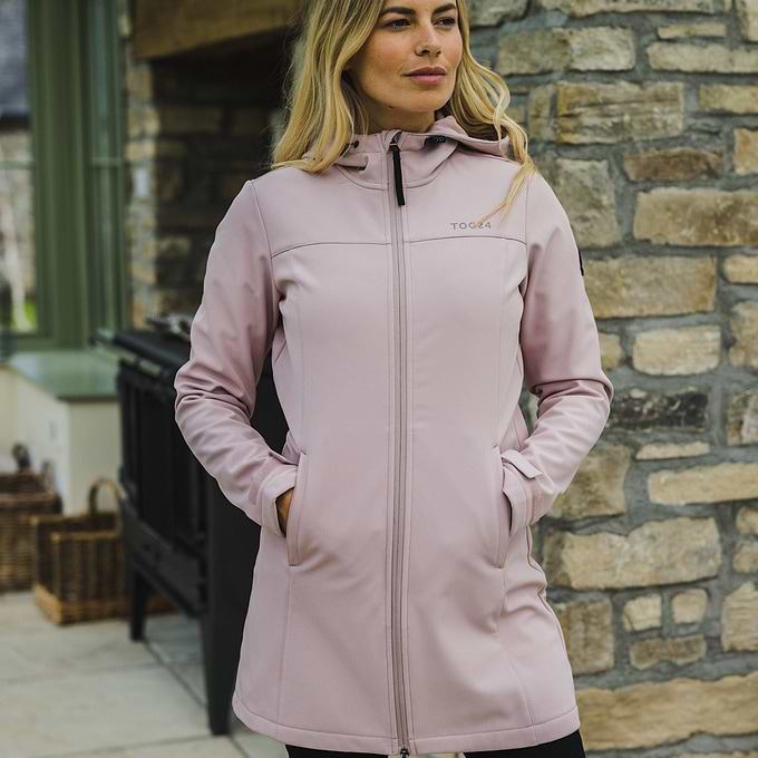 Keld Womens Softshell Long Jacket - Dusky Pink