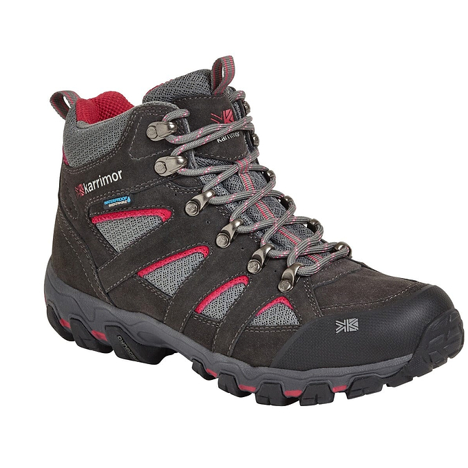 Karrimor Bodmin Mid V Womens Boots - Dark Grey/Cochineal