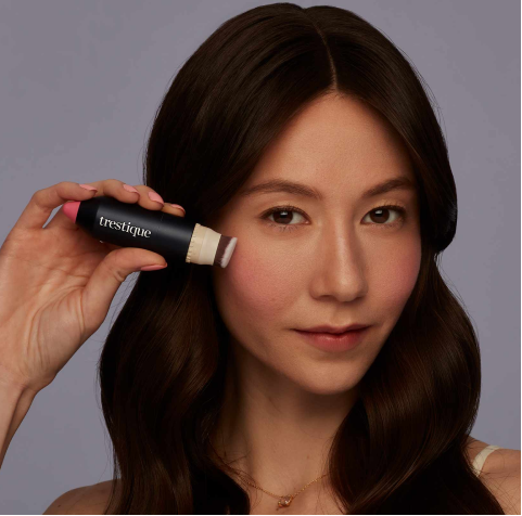 Applying Blush Stick