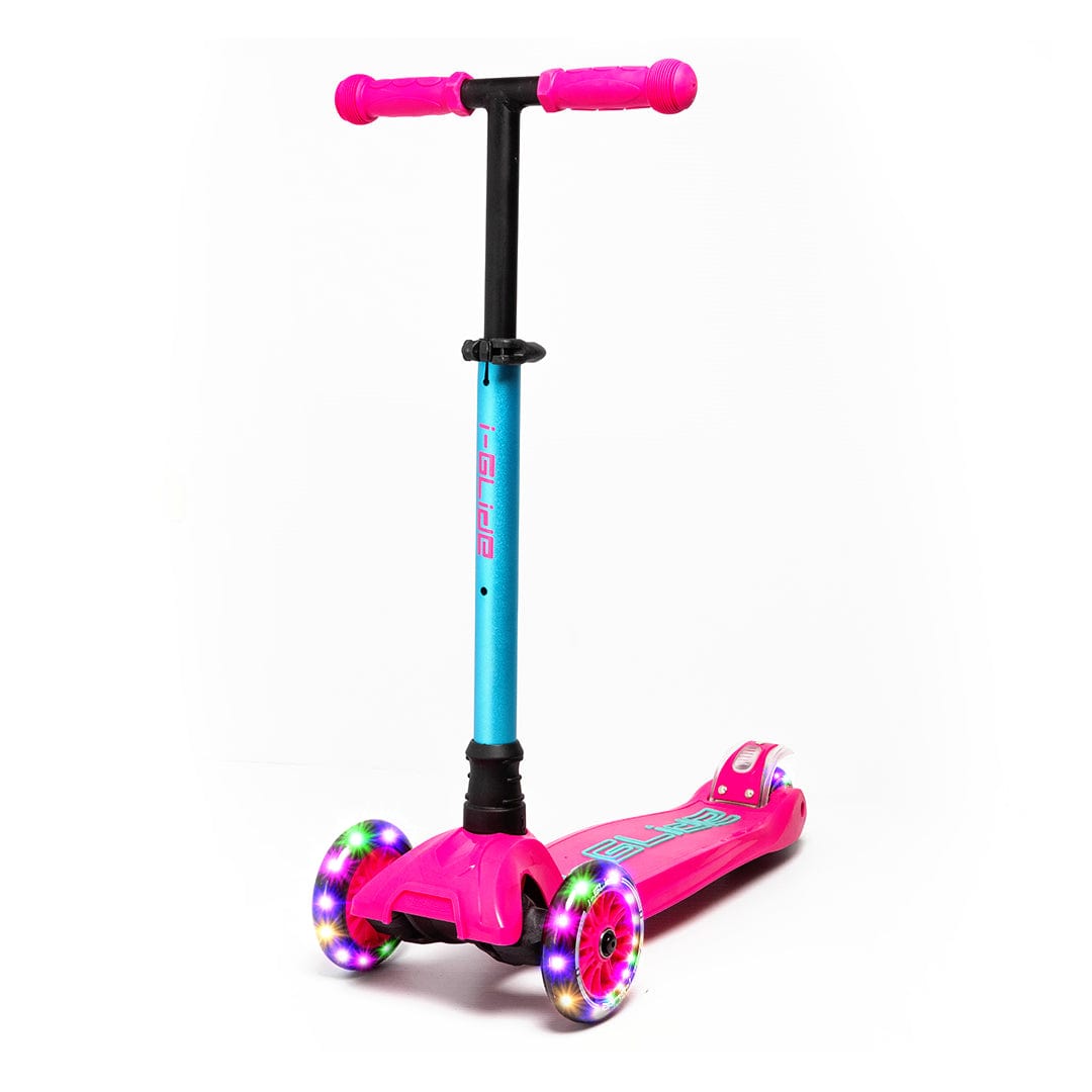 3-Wheel LED Folding Kick Scooter For Kids – Adjustable Height, Deluxe Glider, Boys & Girls Gift