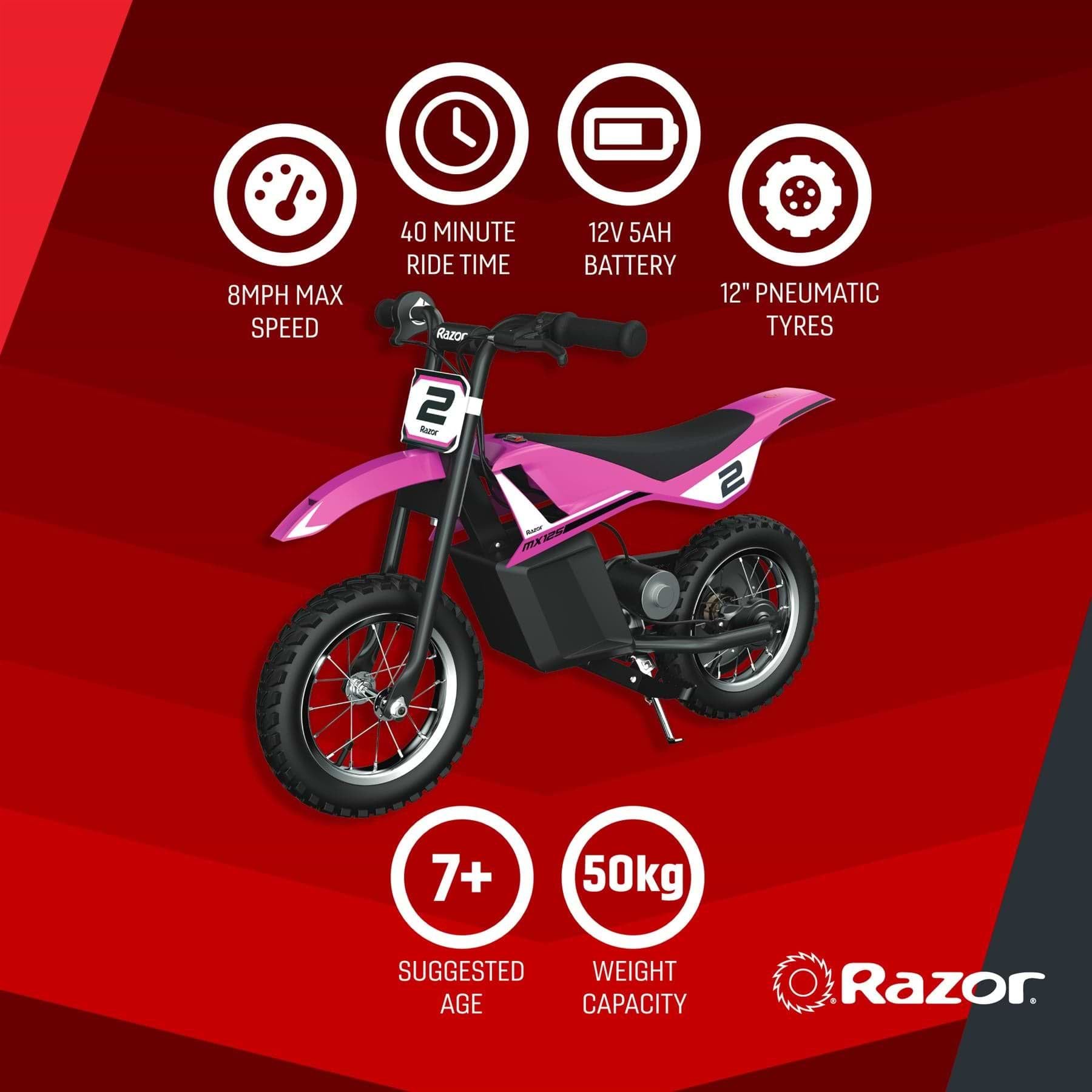 Mx125 Dirt Mini Razor Motorcycle Razor MX125 Dirt Rocket Electric