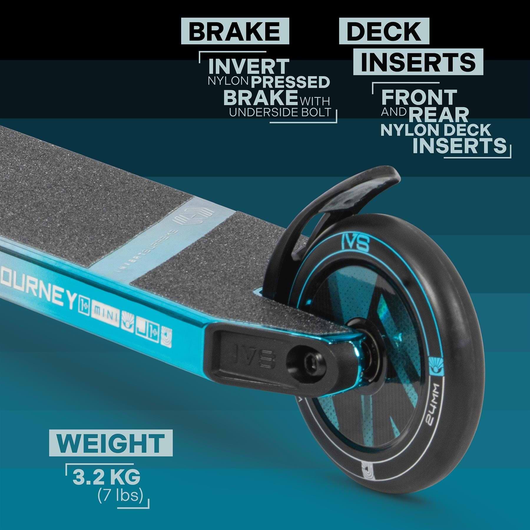 Invert Supreme Journey 1+ Mini Jamie Hull Stunt Scooter - Tri