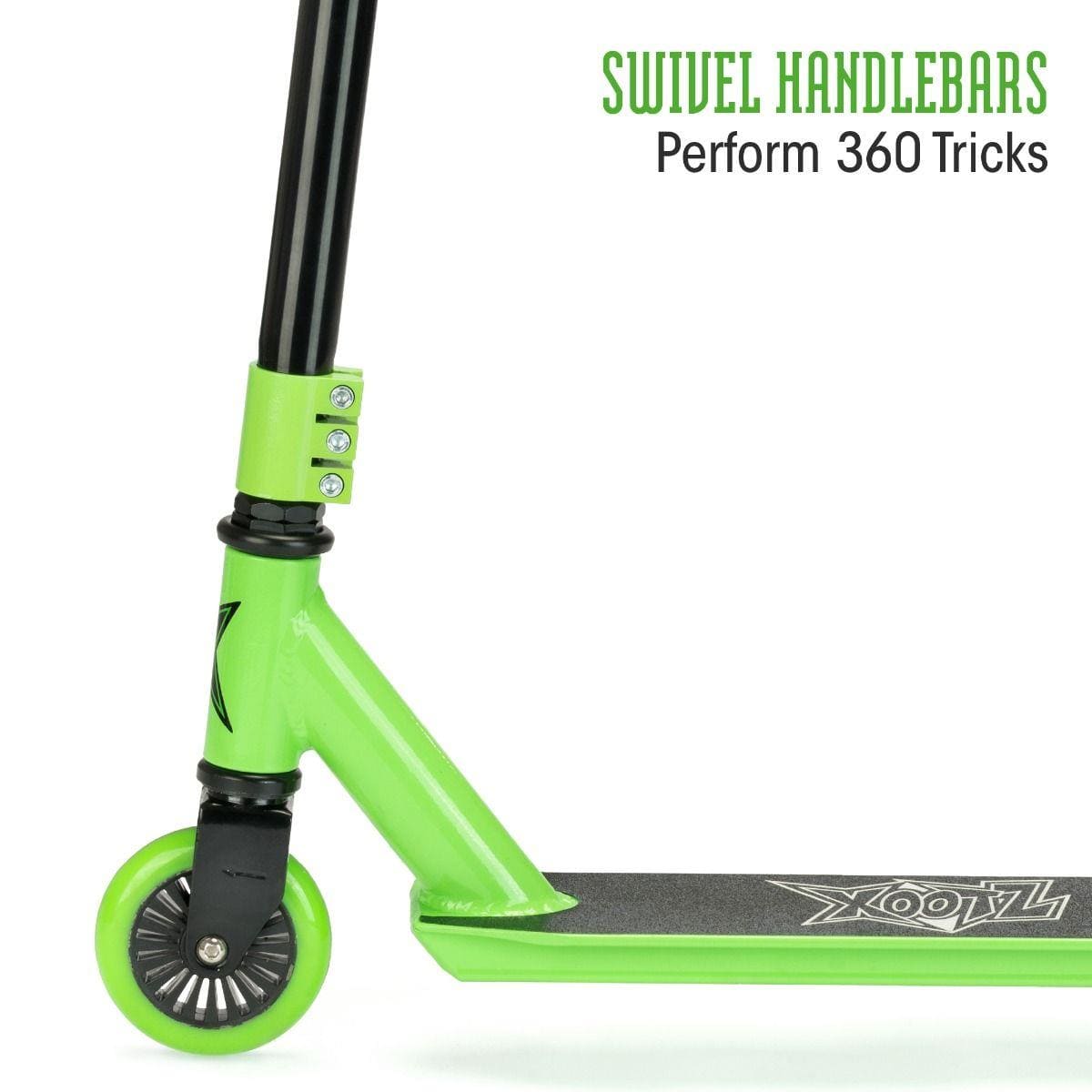 Xootz Envy Y-Bar Complete Stunt Scooter - Green — Skates.co.uk