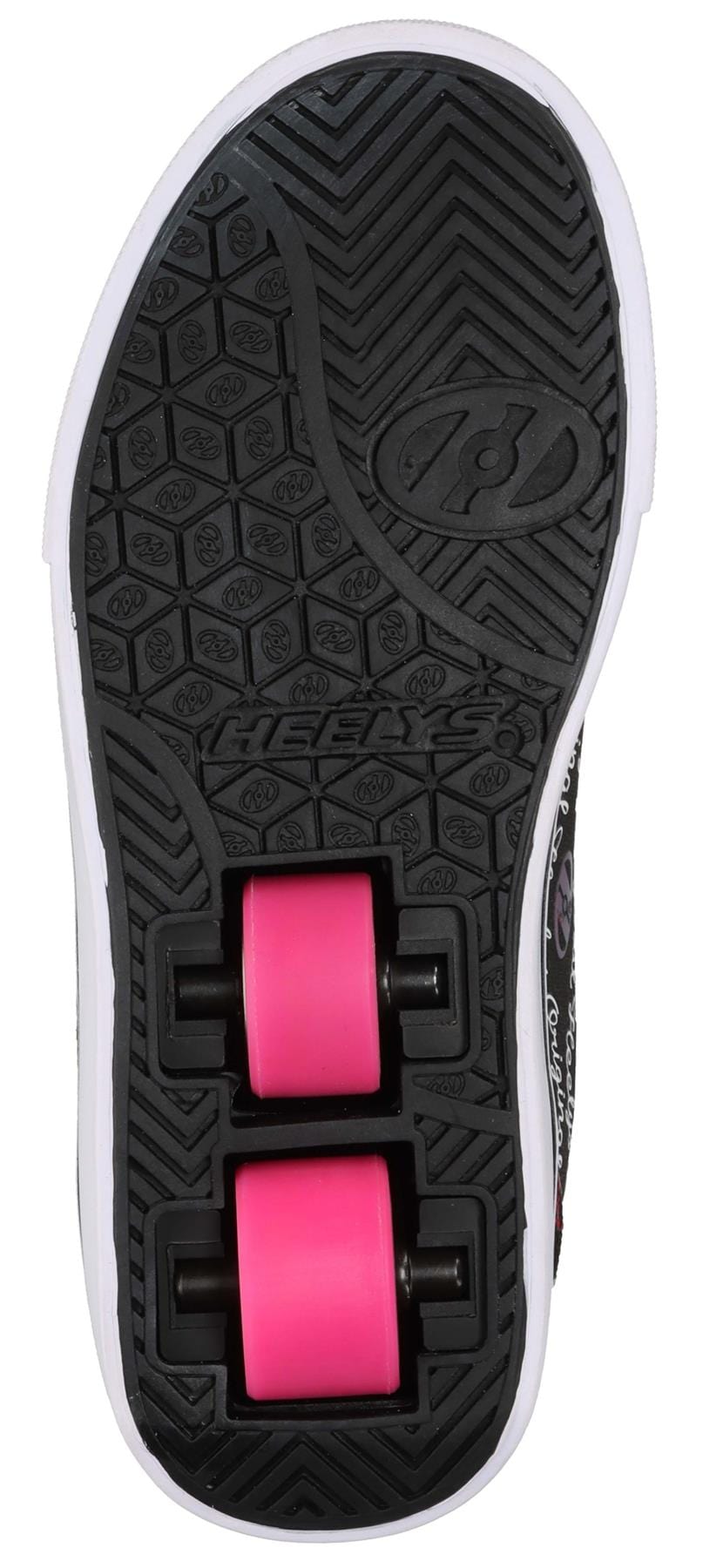 Heelys Pro 20 X2 Girls Shoes Black White Rainbow —