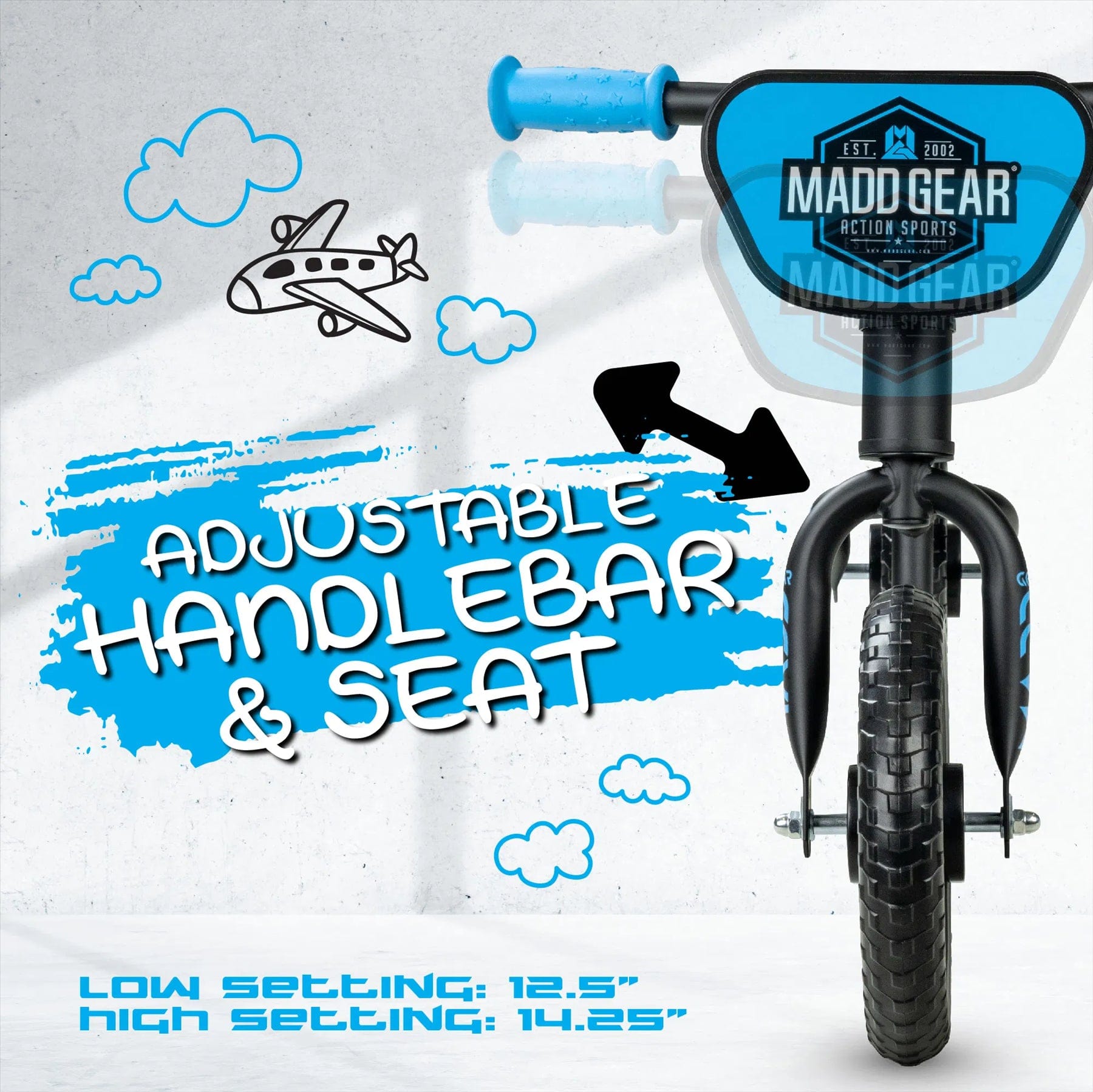 Madd Gear My 1st BMX Balance Bike Black Blue —