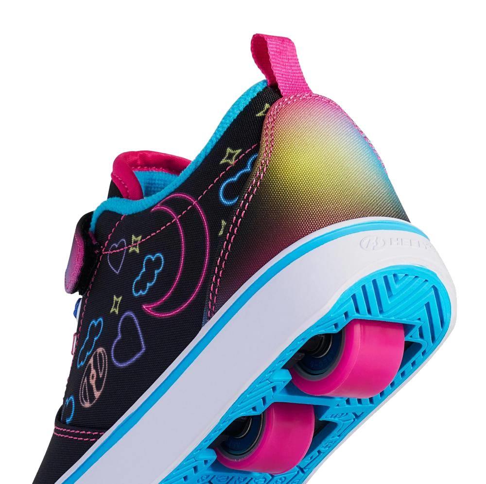 Heelys Pro 20 Prints X2 Girls Shoes - Black / Hot Pink / Multi
