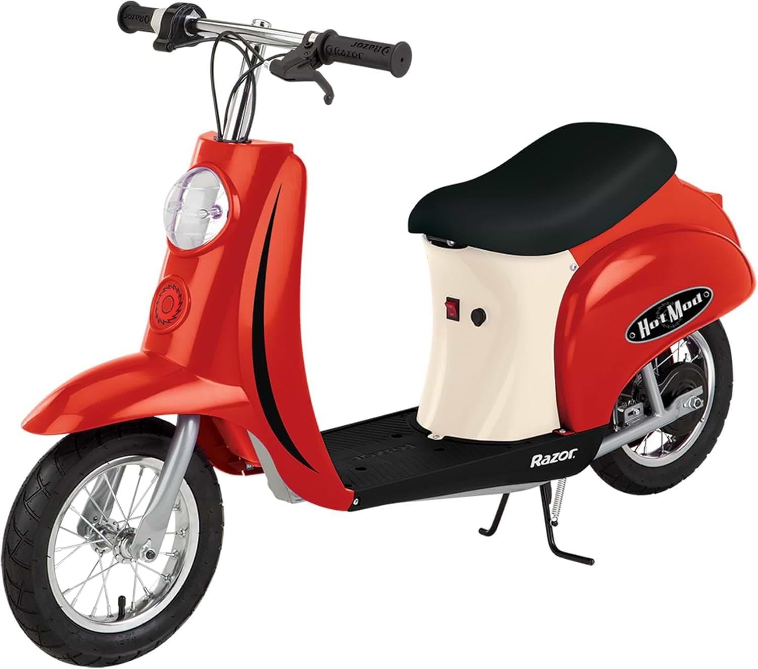 Razor Pocket Mod Hot Rod Electric Scooter Red —