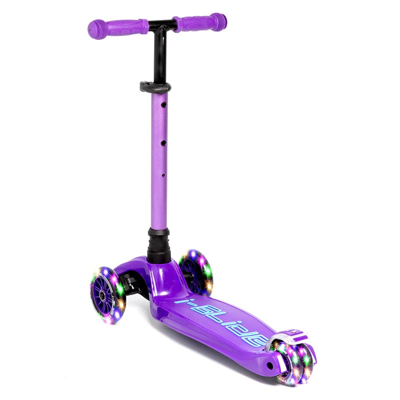 i-Glide 3-Wheel LED Kids Scooter Purple/Blue —
