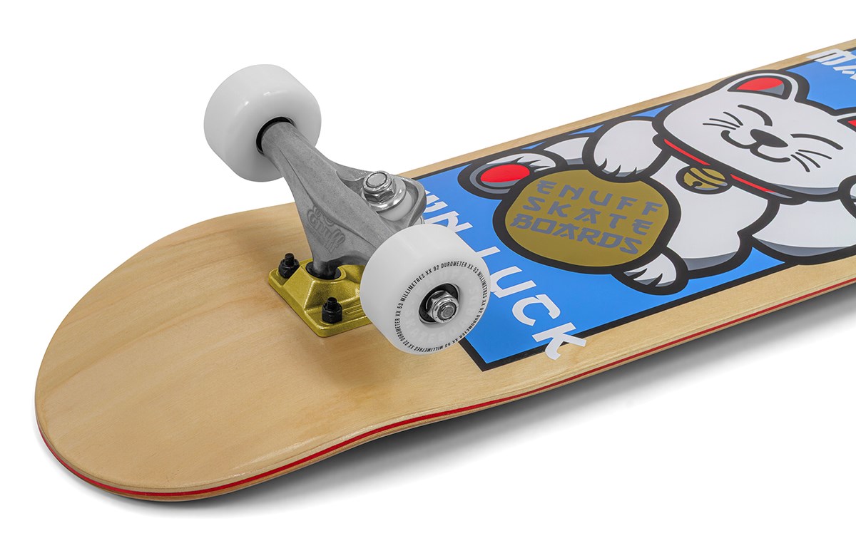 Enuff Lucky Cat Natural Complete Skateboard - 8.0