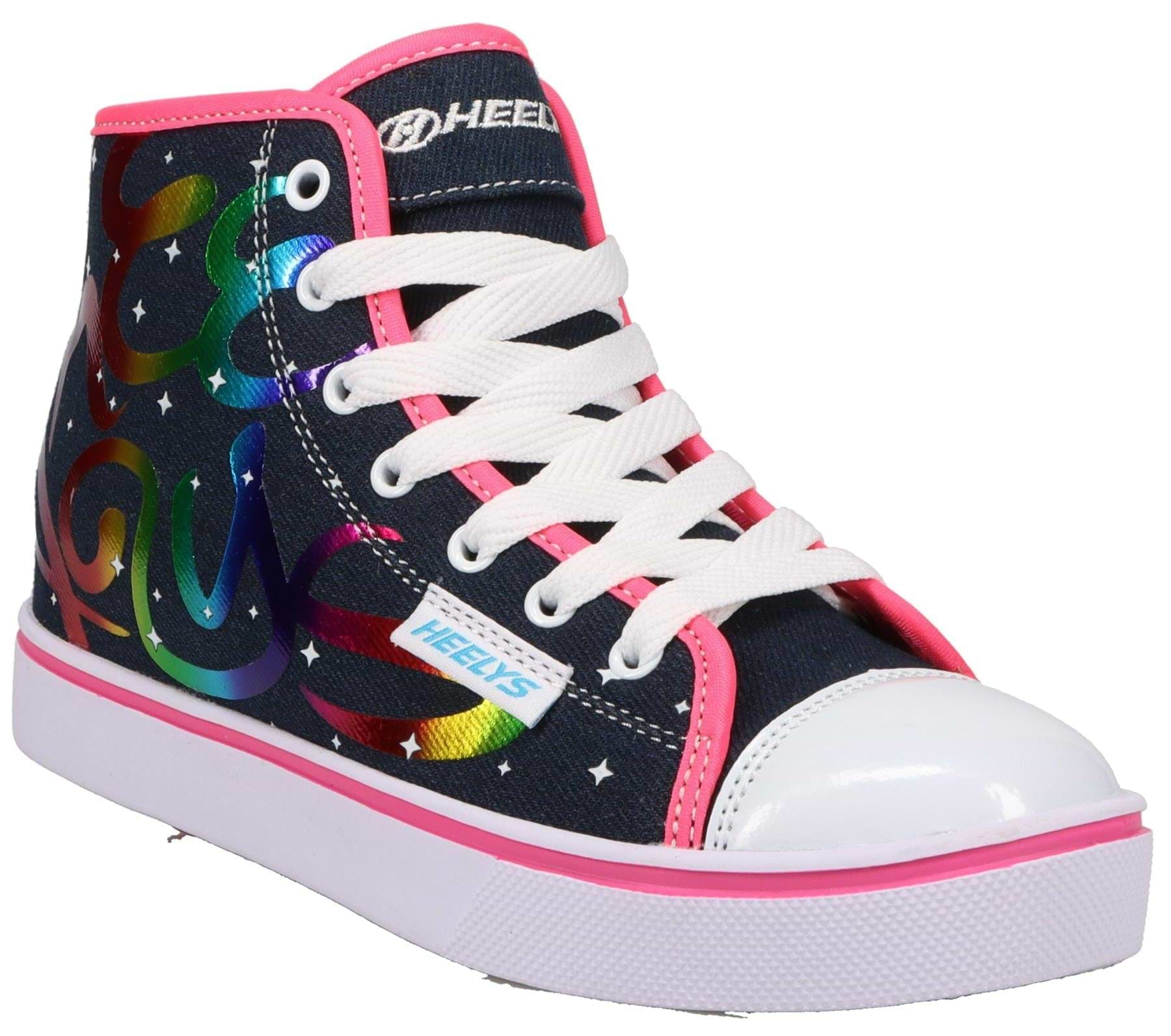 Heelys Veloz Girls Shoes Denim Rainbow —1